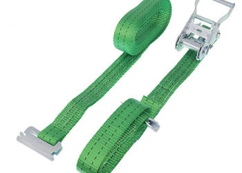 PAS TRANSPORTOWY  2t,  5m ZIELONY  B=35mm , G= 1M , P=4M , HAK TYP E