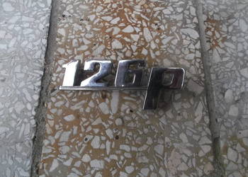 fiat 126p emblemat chromowany metalowy