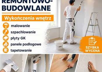 Remonty i wykończenia wnętrz – GK, gładzie, malowanie, tapetowanie