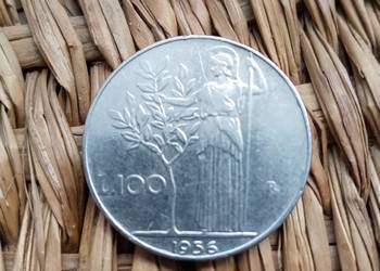 Moneta 100 lirow 1956 rok