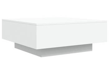 Stolik kawowy z oświetleniem LED biały 80x80x31 cm WM-836588