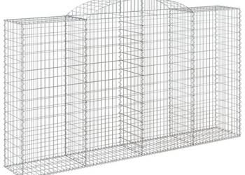 Kosze gabionowe 10 szt 300x50x160/180cm galwanizowane żelazo WM-3146763