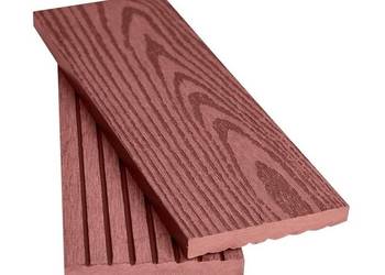 Sztacheta 72x11mm - kolor : czerwony - słoje drewna!
