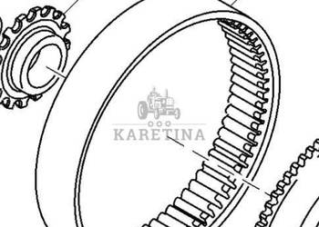 John Deere 8360R Wieniec Koła Zwolnicy Przedniej Koło Koronowe CZĘŚCI R554…