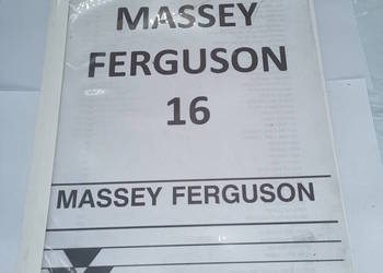 Katalog Części zamiennych kombajnu Massey Ferguson 16