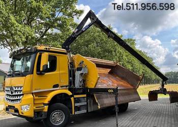 Mercedes wywrotka 6x6 z dzwigiem