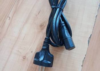 kabel przewód zasilający PC monitor drukarka czarny