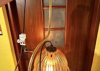 Lampę wiszącą  piękną, odnowioną Lata PRL
