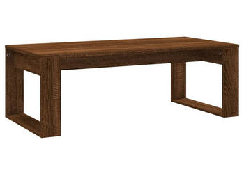 Stolik kawowy brązowy dąb 102x50x35 cm materiał drewnopochodny WM-823365