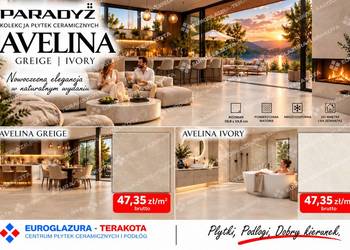 gres 59,8/59,8  59,8/119,8 aveline szkl.sat.matowy rect.paradyż
