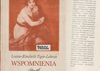 WSPOMNIENIA LOUISE-ELISABETH VIGEE-LEBRUN