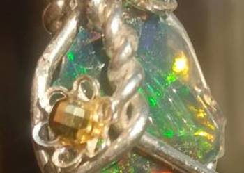 Biżuteria hand name opale etiopskie