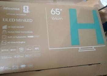 Nowy telewizor Hisense 65 E8S mini LED uszkodzona matryca