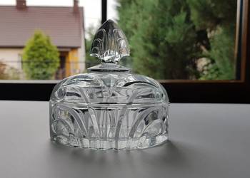 Stare puzderko / bomboniera / bombonierka Art Deco, stare szkło