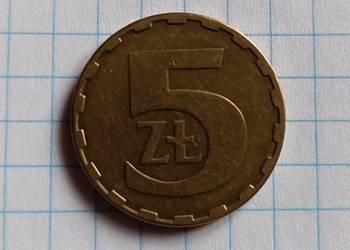 5 ZŁOTYCH 1986 ROK - POLSKA