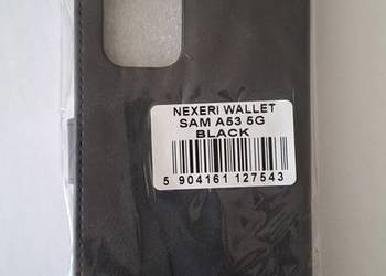 Etui skórzane z klapką, magnetyczne, czarne do Samsunga A53 5G