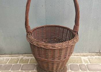 Wielki kosz wiklinowy 100cm z pałąkiem | duży kosz na kwiaty/dekoracje