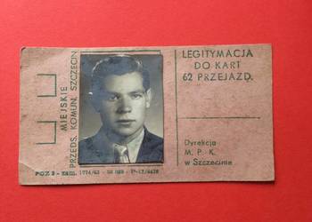 ( 2544 ) Legitymacja MPK Szczecin ( 2544 ) Legitymacja MPK Szczecin