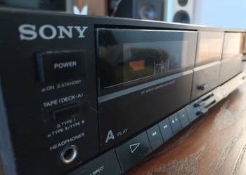 Deck magnetofon Sony TC-W200 ,po wymianie pasków i pełnym serwisie