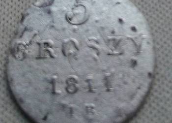 KSIĘSTWO WARSZAWSKIE-5 GROSZY-1811 ,,IB,, SREBRO (0,195)