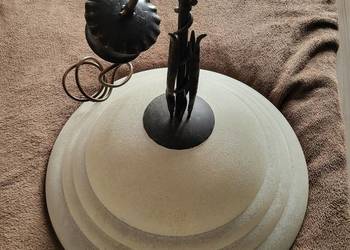 Lampa żyrandol metal-szkło