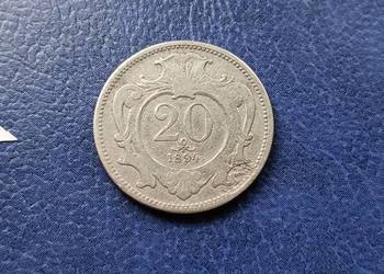 Stare monety 20 halerzy 1894 Austria