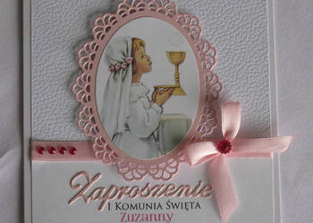 Zaproszenie komunijne (wzór 2) Handmade