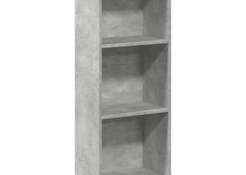 Regał szarość betonu 40x24x109 cm materiał drewnopochodny WM-857777