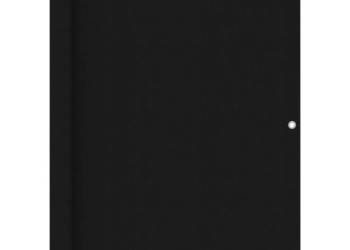 Parawan balkonowy, czarny, 120x500 cm, tkanina Oxford（135066）