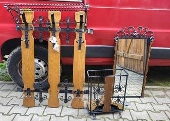 Bardzo ładna stara garderoba dębowa z wieszakami antyk z Niemiec