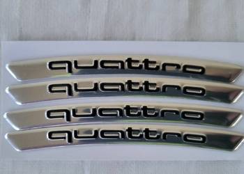 Naklejki/emblematy na felgi Audi Quattro