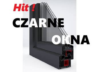Promocja CZARNE OKNA PCV 1000x1000 RU Najtaniej Okna PCV Pomiar GRATIS
