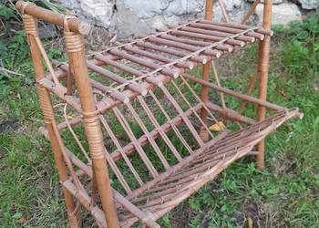 Gazetownik pleciony wiklinowy wiklina używany do odświeżenia