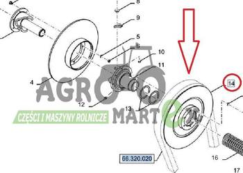 84334197 TARCZA WARIATORA CX GÓRNA CNH