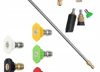 Komplet 5 Dysz do Myjki Ciśnieniowej | 0°–60° + Lanca 34cm 30°