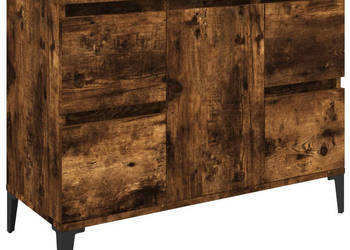 Szafka pod umywalkę przydymiony dąb 80x33x60 cm WM-821281