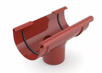 Bryza PVC Lej spustowy 125/90 mm czerwony