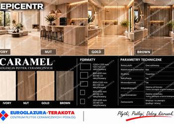 gres 60/120 caramel matowy-satynowy rektyfikowany gat.1 entr