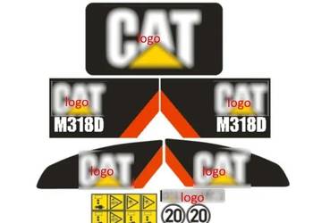 Naklejki Oklejenie - CAT M318D Zamiennik CATERPILLAR