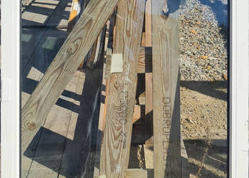 OKNA KacprzaK Witryna 81X125 FIX Używany PCV Plastikowy