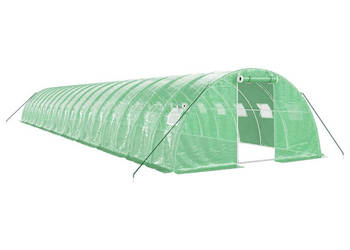 Szklarnia ze stalową ramą zielona 72 m² 18x4x2 m WM-3188068