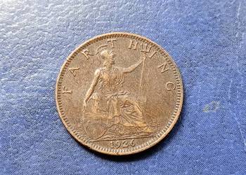 Stare monety 1 farthing 1926 ANglia /2
