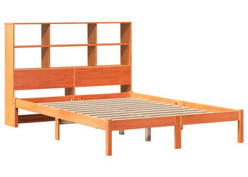 Łóżko z regałem bez materaca lite drewno sosnowe 160x200 cm WM-3321607