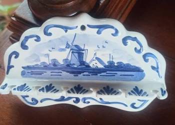 Wieszak . Porcelana. Wiatrak.  Syg. Delft. Holland.
