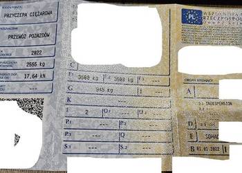 Pozostałości po przyczepie 3500 dmc dwie osie