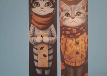 Zakładki do książek koty,2 szt.