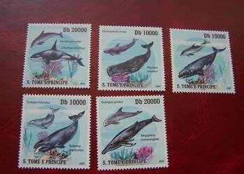 Wyspy Św. Tomasza 2009 MNH Fauna Wieloryby