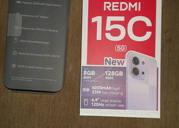 Xiaomi Redmi 15C 5G 4/128 GB Nowy 610 zł