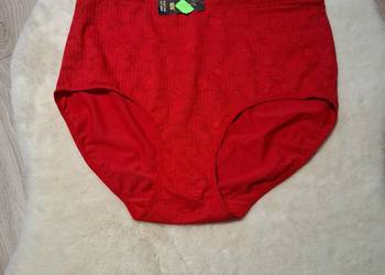 Czerwone rozciągliwe majtki 3XL