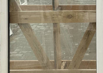 OKNA KacprzaK Witryna 85X86 FIX Używany PCV Plastikowy